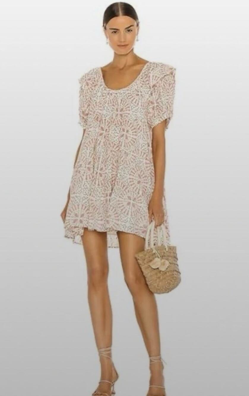 CLEOBELLA Ferris Oversized Babydoll Mini Dress size S